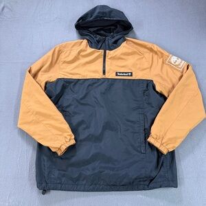 Timberland 1/4 Zip Windbreaker Jacket Mens Medium Lightweight Outdoor